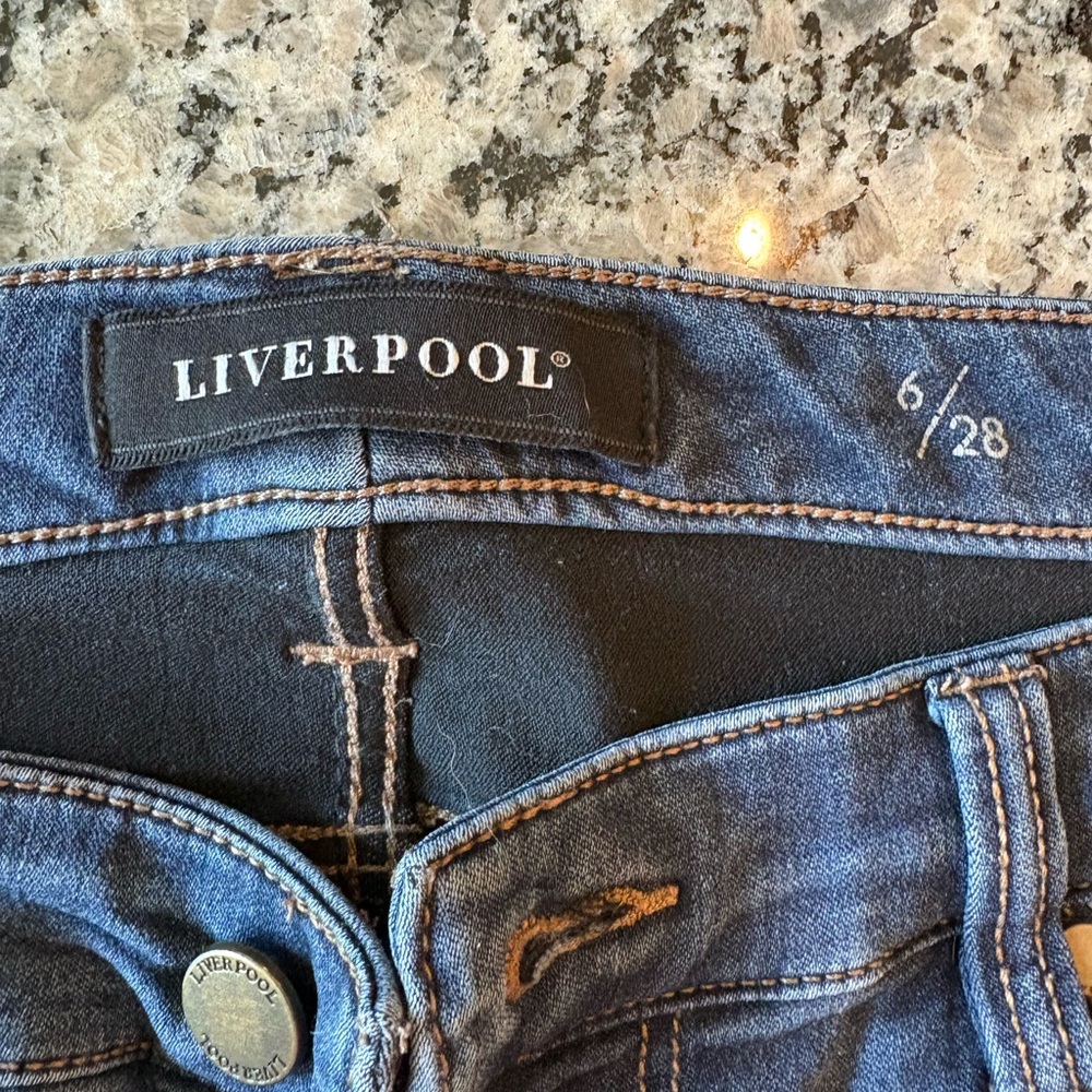 Liverpool Women's Dark Blue Denim Jeans
